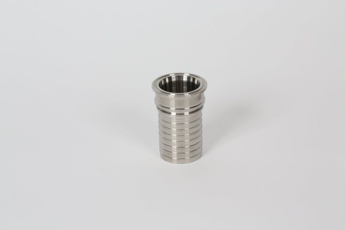 Sanitary Style Crimp Stem - Clamp End x Hose Shank
