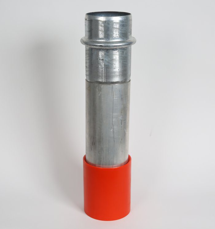 Aluminum Dig Tubes 120 Wall - 8" Male Bush Hog x Urethane Tip - Image 2