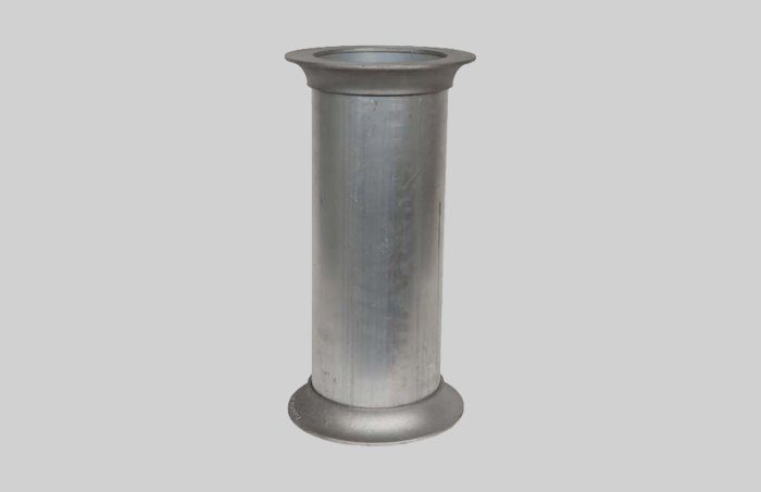 Aluminum Dig Tubes 120 Wall - 6" Flat Flange x Flat Flange