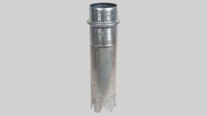 Aluminum Dig Tube 120 Wall - 8" male Bush Hog x Nozzle (CROWN)