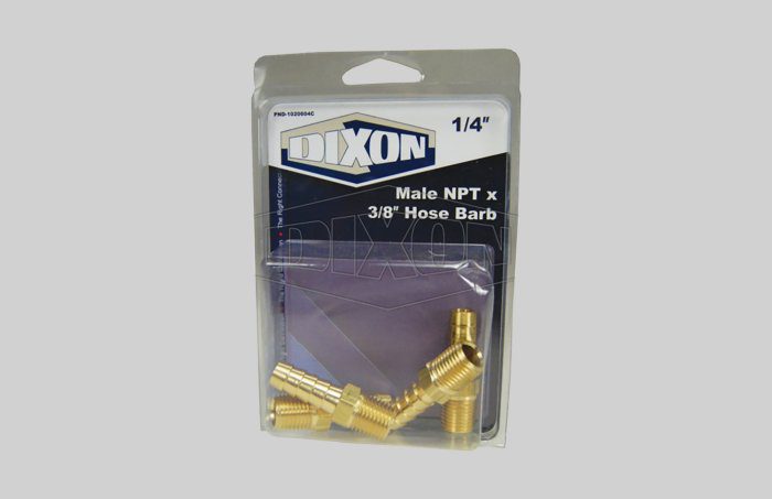 Male NPTF x 3/8" Hose Barb